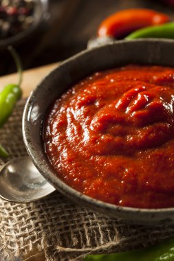 sıcak baharatlı kırmızı sriracha sos