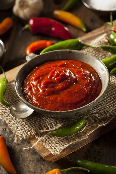 Hot Spicy Red Sriracha Sauce — Stock Photo, Image