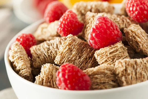 Healthy Whole Wheat Shredded Cereal — Stock Photo, Image