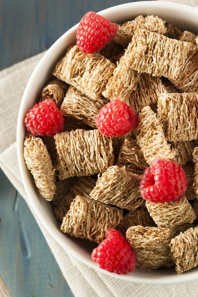 Healthy Whole Wheat Shredded Cereal — Stock Photo, Image