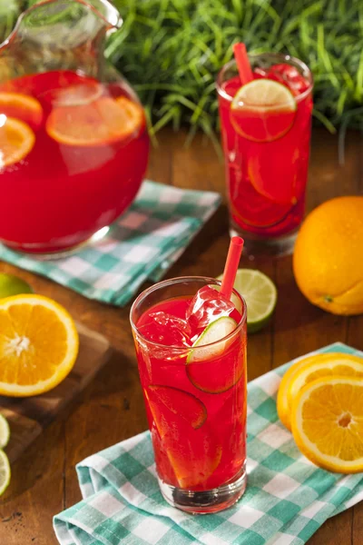 Refrescante ponche de fruta fría —  Fotos de Stock