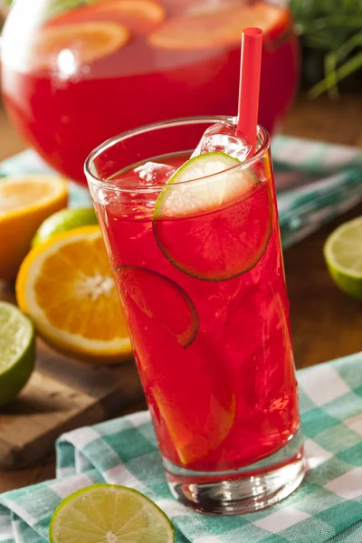 Refreshing Cold Fruit Punch — Stock Photo, Image