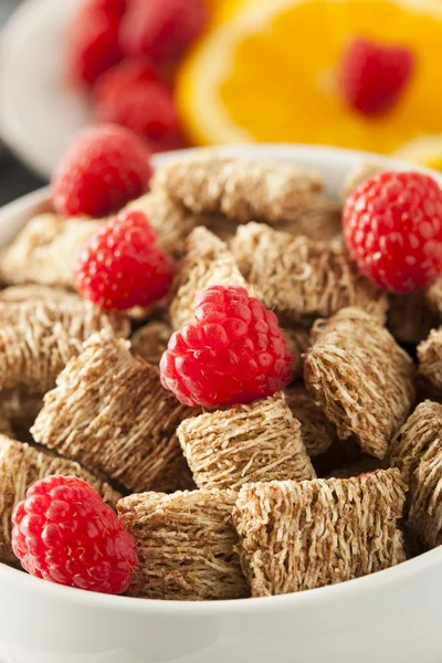 Healthy Whole Wheat Shredded Cereal — Stock Photo, Image