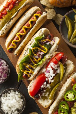 Gourmet Grilled All Beef Hots Dogs clipart