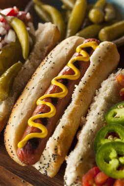 Gourmet Grilled All Beef Hots Dogs clipart