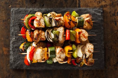 Homemade Chicken Shish Kabobs clipart