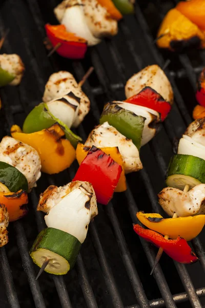 Facut acasa Pui Shish Kabobs — Fotografie, imagine de stoc