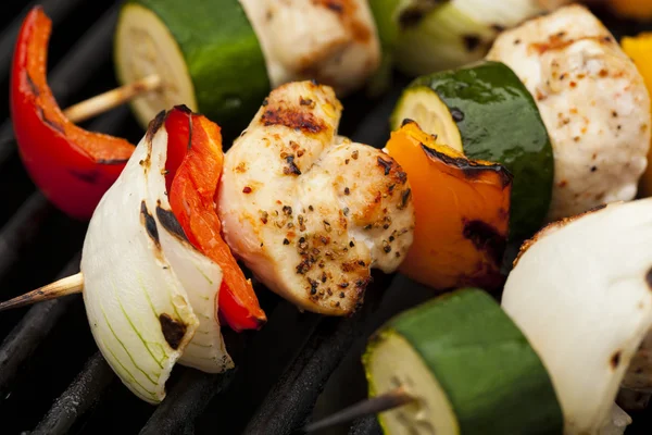 Homemade Chicken Shish Kabobs — Stock Photo, Image