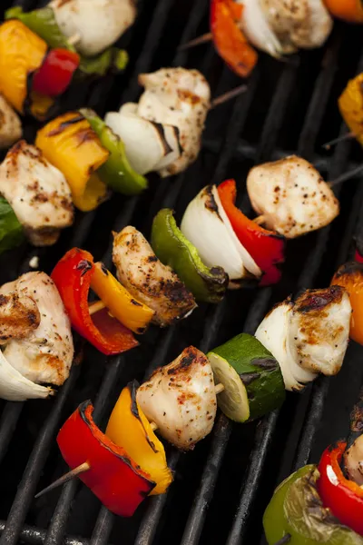 Homemade Chicken Shish Kabobs — Stock Photo, Image