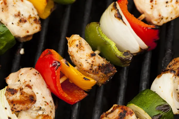 Homemade Chicken Shish Kabobs — Stock Photo, Image