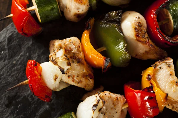 Homemade Chicken Shish Kabobs — Stock Photo, Image