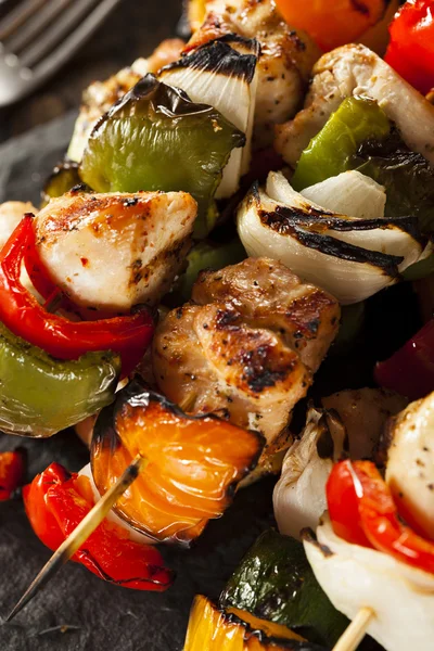 Frango caseiro Shish Kabobs — Fotografia de Stock