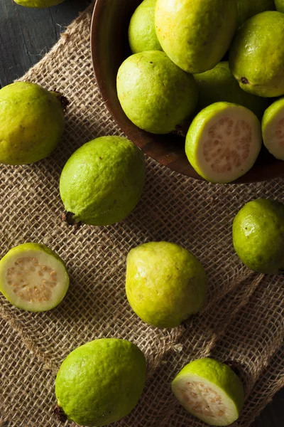 Färska ekologiska gröna guava — Stockfoto