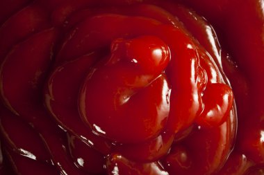 Organik kırmızı domates ketçap