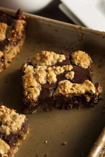 Homemade Chocolate Revel Brownie Bars — Stock Photo, Image