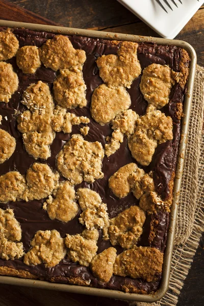Homemade Chocolate Revel Brownie Bars — Stock Photo, Image