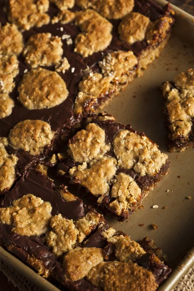 Домашние шоколадные шоколадные шоколадки Revel Brownie Bars — стоковое фото