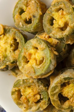 sağlıksız kızarmış jalapeno dilimleri