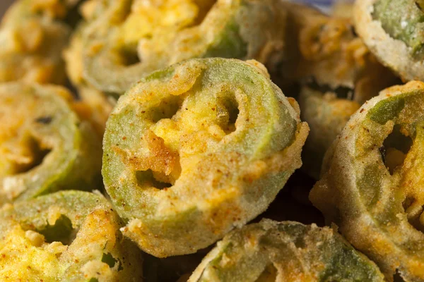 Rebanadas de Jalapeño fritas poco saludables —  Fotos de Stock