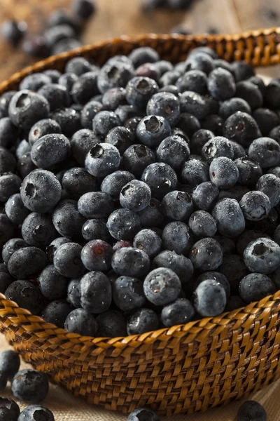 Fresh Organic Raw Blueberries — Stock Photo, Image