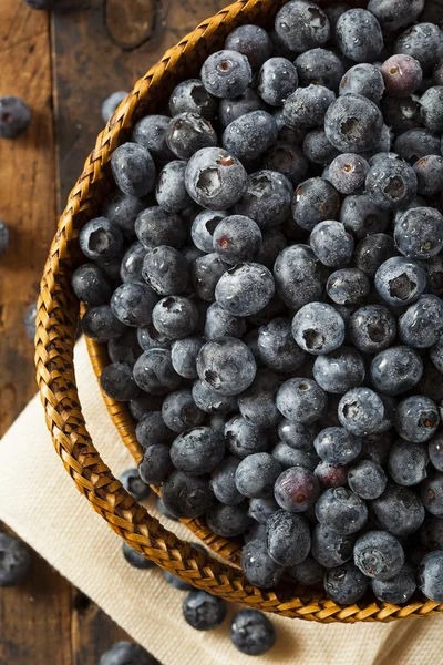 Fresh Organic Raw Blueberries — Stock Photo, Image