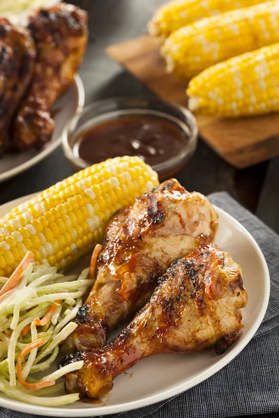 Homemade Grilled Barbecue Chicken — Stock Photo, Image