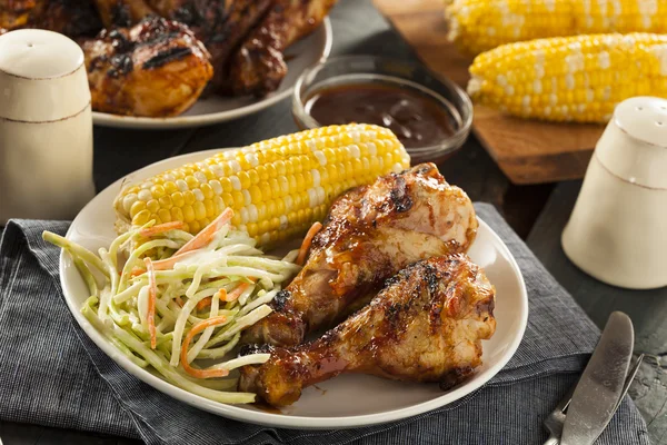 Homemade Grilled Barbecue Chicken — Stock Photo, Image