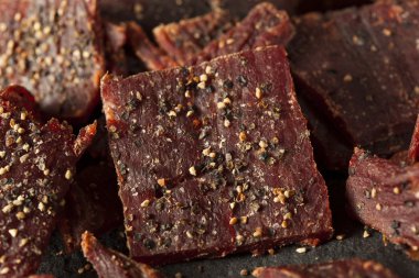 Dried Peppered Beef Jerky clipart