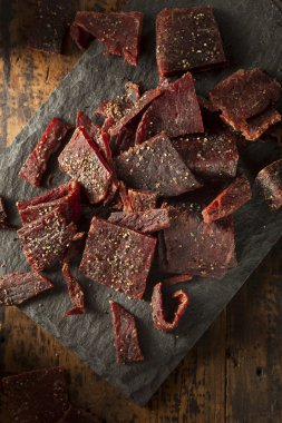 biberli Dana jerky kurutulmuş