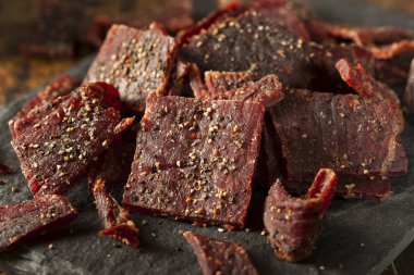 Dried Peppered Beef Jerky clipart