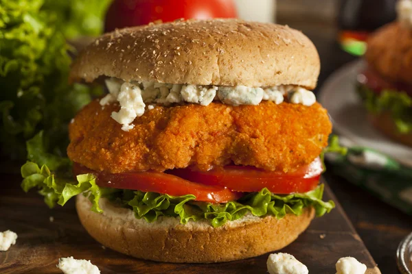 Sandwich di pollo di bufalo fatto in casa — Foto Stock