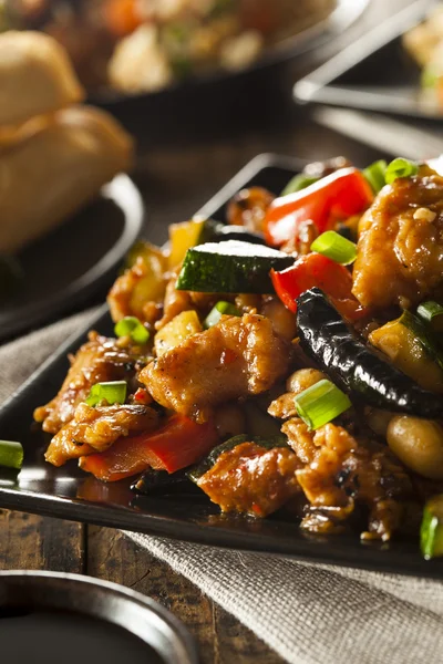 Homemade Kung Pao Chicken — Stock Photo, Image
