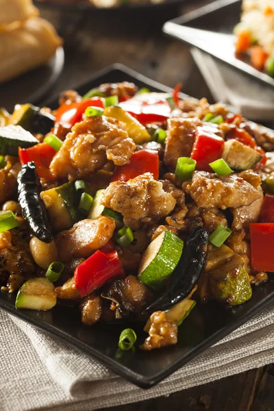 Homemade Kung Pao Chicken — Stock Photo, Image