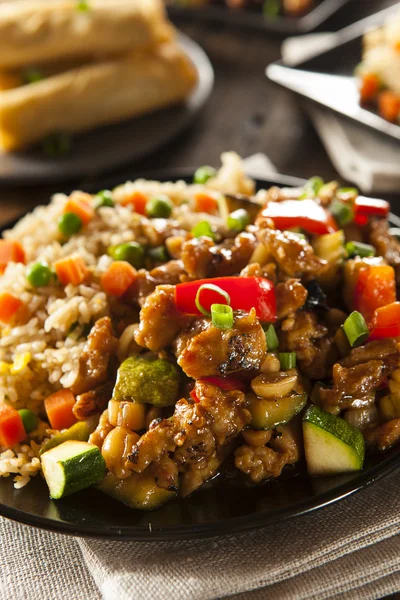 Hjemmelavet kung pao kylling - Stock-foto