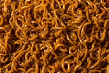 Ev yapımı Kore JJajang Kara Fasulye Çubuklu Erişte