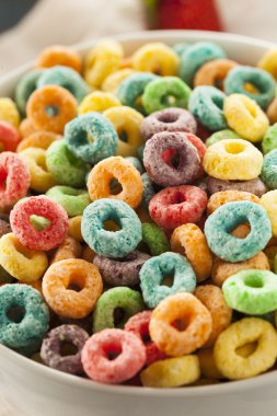 coloful meyve Mısır gevreği döngüler