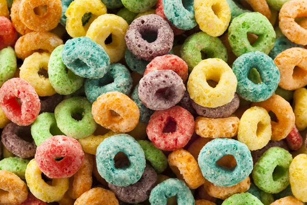 Coloful Fruit Cereal Loops — Stock Photo, Image