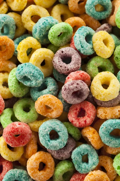 Coloful Fruit Cereal Loops — Stock Photo, Image