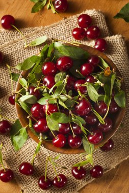 Organik sağlıklı ekşi kiraz