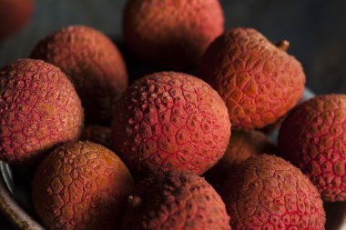 Healthy Organic Red Lychee clipart