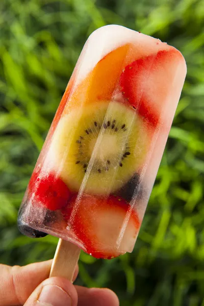 Здоровий фрукти весь фруктове морозиво — стокове фото