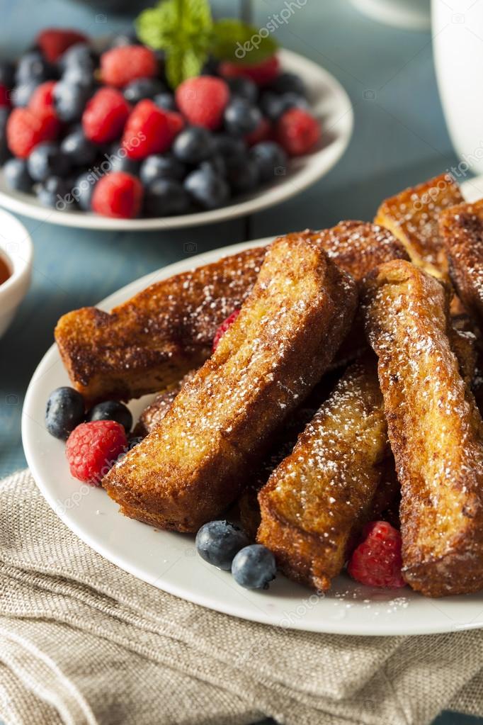 Homemade French Toast Sticks — Stock Photo © bhofack2 51784111