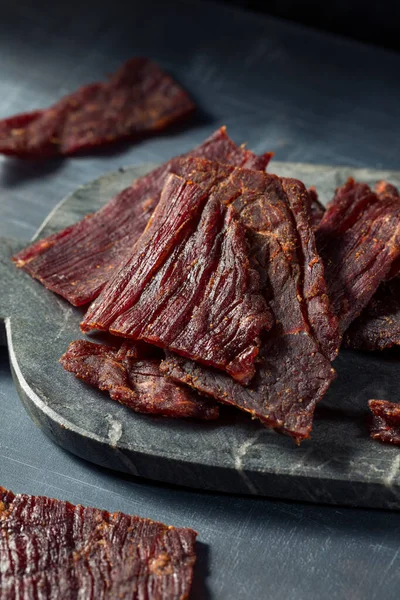 Jerky Casero Carne Sana Con Sal Pimienta —  Fotos de Stock