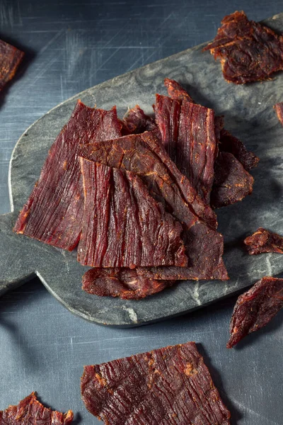 Jerky Casero Carne Sana Con Sal Pimienta —  Fotos de Stock