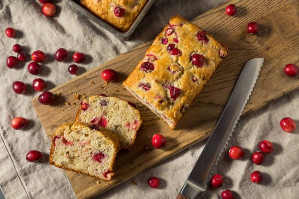 Zelfgemaakte Thanksgiving Cranberry Brood Brood Een Pan — Stockfoto