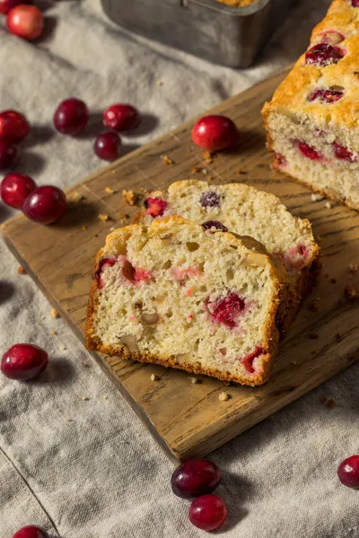 Zelfgemaakte Thanksgiving Cranberry Brood Brood Een Pan — Stockfoto