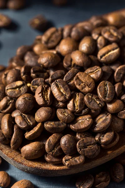 Surowe Organiczne Pieczone Espresso Fasola Kawy Misce — Zdjęcie stockowe