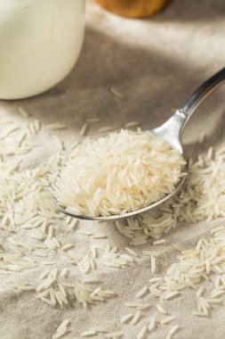 Kuru Beyaz Organik Basmati Pirinci Pişirmeye Hazır