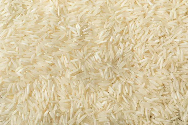 Dry White Organic Basmati Rice Ready Cook — Stock Photo, Image