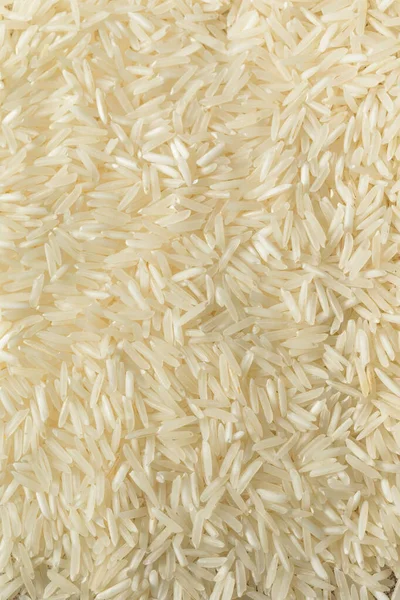 Arroz Basmati Orgânico Branco Seco Pronto Para Cozinhar — Fotografia de Stock